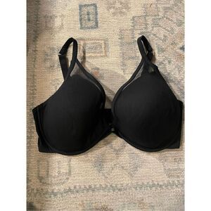 Thirdlove Womens Black Padded Underwire 24/7 Classic Contour Plunge Bra Size 36F